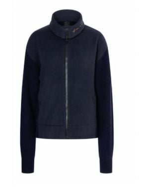 Bogner Fire + Ice Britt Knitted Fleece Jacket - Blue