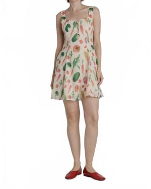 AUREUM Summer Garden Mini Dress - Natural