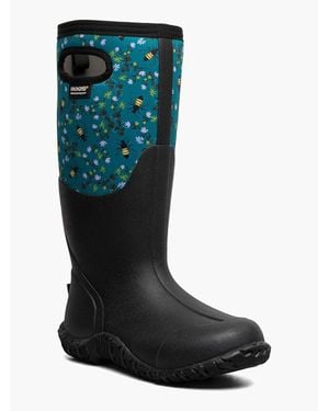 Bogs Mesa Bees 73198-442 Farm Boot 10 Dark Pull On Boots Fzp072 - Black