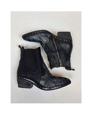 A.s.98 Leather Ankle Boot - Blue