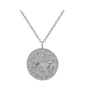 Love Local Jewelry Taurus Stier Zodiac Sign Necklace - Metallic