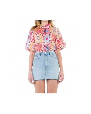 Thml Puff Sleeve Blouse - Blue