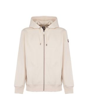 Colmar Slightly Cropped Zip-Up Hoodie - Natural