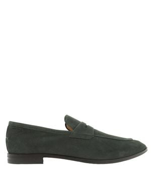 Bally Wedian Nubuk Penny Loafers, Brand Size 10 Us Size 11 - Green