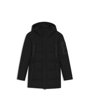 BOSS Down-Filled Parka Jacket With Water-Repellent Finish - Black