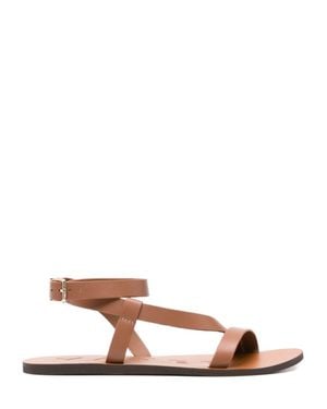 Manebí Cayon Minimalist Ankle Strap Sandals - Brown
