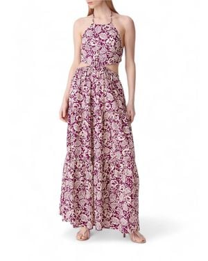 Vanessa Bruno Costa Robe Longue Maxi Dress - Purple