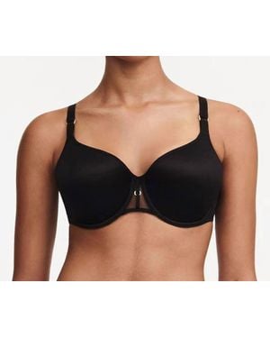 Chantelle Monogram Spacer Underwire Support T-Shirt Bra - Black
