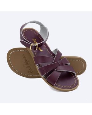 Salt Water Original Leather Sandals - Purple