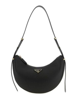 Prada Leather Shoulder Bag - Black