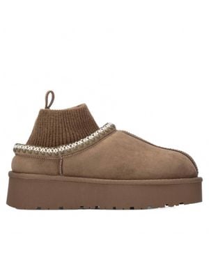 Xti Comfort Suede Slippers - Brown
