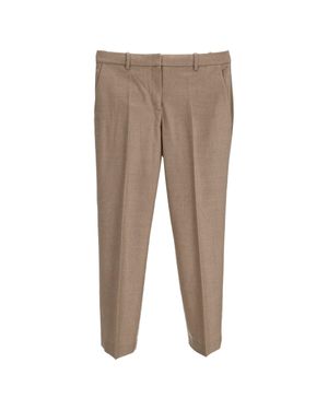 Theory Cropped Pants - Brown