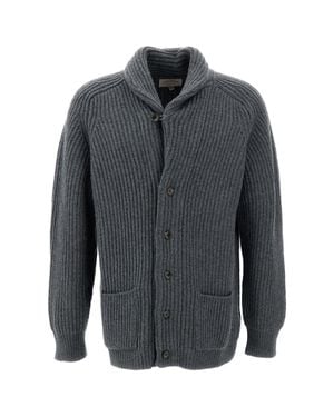 Filson Bristol Tacoma Heavy Wool Cardigan - Gray