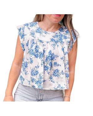 Adrienne Bonnet Top - Blue