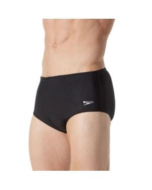 Speedo Powerflex Dive Swim Brief 5" Athletic Swimwear Srt736 - Black