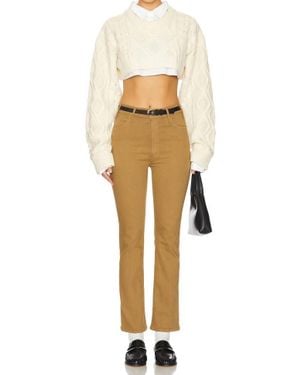 Mother Hustler Flood Jeans - Natural