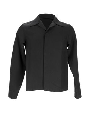 Jil Sander Camp-Collar Overshirt - Black