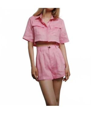 Parentesi Eliza High Waist Short - Pink