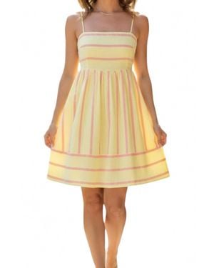 By Together Striped Lemonade Mini Dress - Yellow