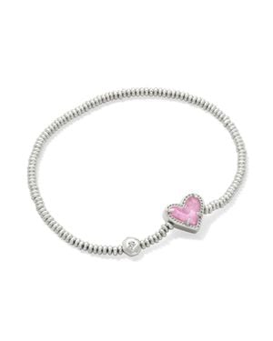 Kendra Scott Ari Heart Stretch Bracelet - White