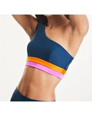 Lanston Row One Strap Bra - Blue