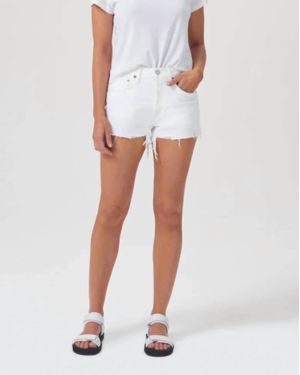Agolde Parker Vintage Cut Off Short - White