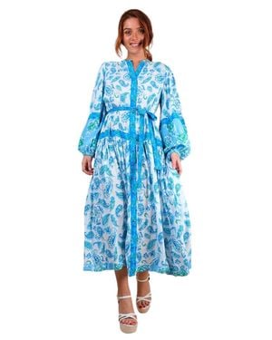 Miss June Malia Long Dress - Blue