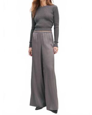 FAVORITE DAUGHTER Effortless Wide Leg Pant - Gray