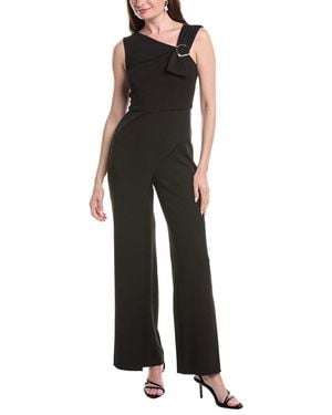Adrianna Papell Knit Crepe Jumpsuit - Black