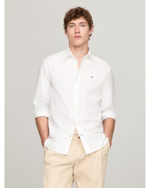 Tommy Hilfiger Stretch Poplin Dress Shirt - White