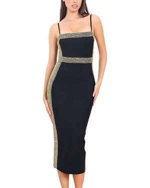 AMINA GLAM Midi Dress - Blue