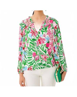 Lilly Pulitzer Japhia Long Sleeve Top - Green