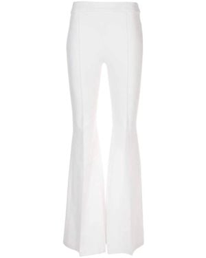 Rosetta Getty Pullon Pintuck Flare Pants - White
