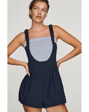Daily Practice Twofer Romper - Blue