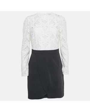 Sandro Lace Camelia Mini Dress - White