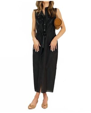 Go> By Go Silk Go Utility Dress - Black