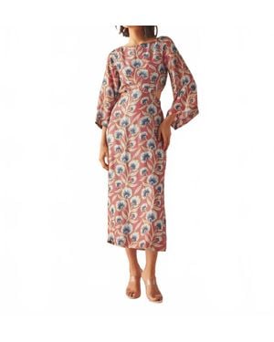 Omika Peyton Midi Dress - Pink