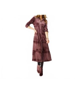 Coco + Carmen Romance Imagined Velour Dress - Red