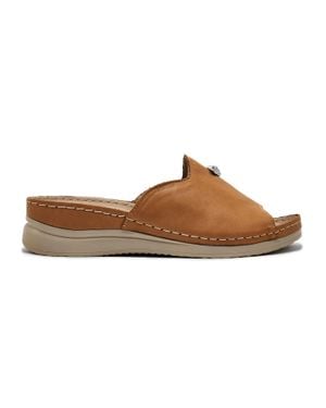 Helios Hera Leather Sandal - Brown