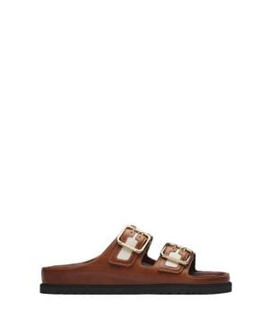 Birkenstock Canvas Arizona Double-Strap Sandals - Brown