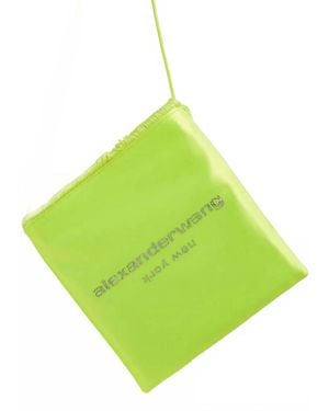 Alexander Wang Satin Crystal Fringe Shoulder Bag - Green
