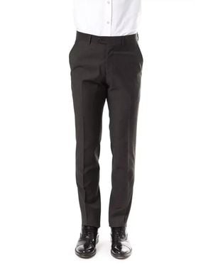 Uominitaliani Wool Suit Pant - Black