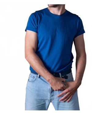 Anonyme Milo V-Neck Jersey T-Shirt - Blue
