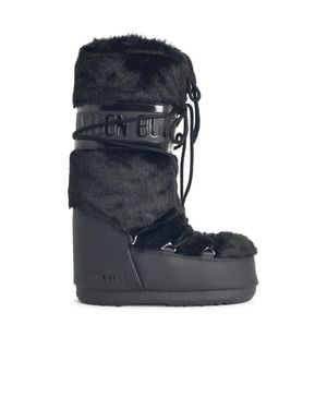Moon Boot Faux Fur Boots - Blue