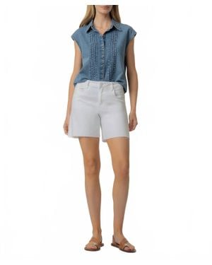 Kut From The Kloth Penelope Drop Shoulder Beaming Top - Blue