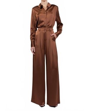 NonChalant Label Paris Pants - Brown