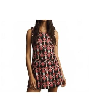 Anna Sui Jacquard Shift Dress - Brown