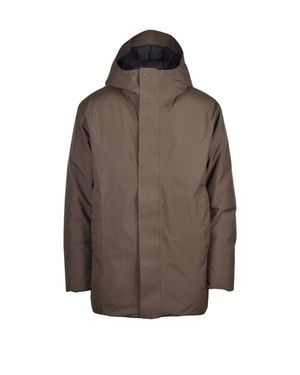 Goldwin Khaki Gore-Tex Waterproof Down Jacket - Brown