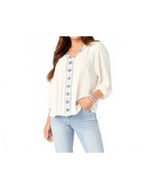 Coco + Carmen Abi V-Neck Top - Black