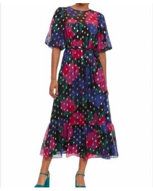 Donna Morgan Foil Maxi Dress - Blue